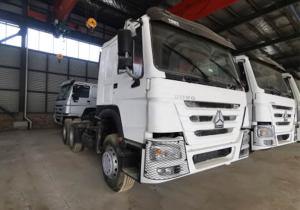  371HP Second Hand Tractor Head 400L Double Drive Tractor Unit  6x4 Manufactures