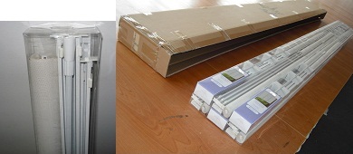 Sunscreen Windows Shades Blinds with brown Fabric Panel Sliding for balcony