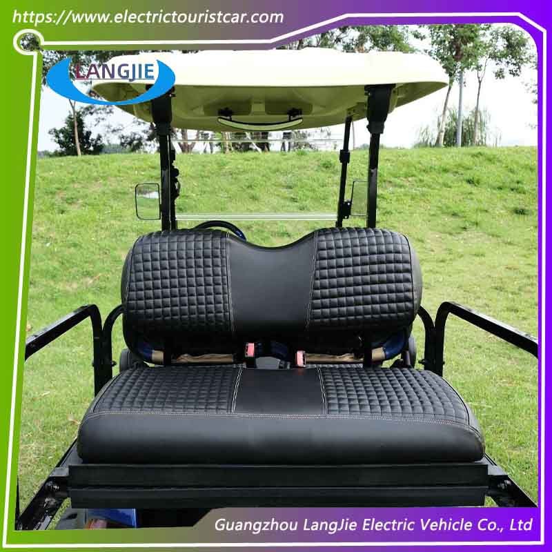 Anti Cracking Backrest Black Seat Leather Cover Pad For Club Car DS Golf Cart