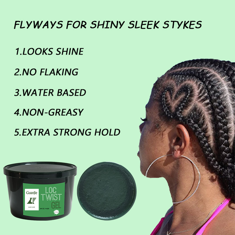 Organics Big Size Hold Edge Gel Wholesale Neat Conditioning Braiding Shining Custom Edge Control Hair Gel Hair Wax For Woman
