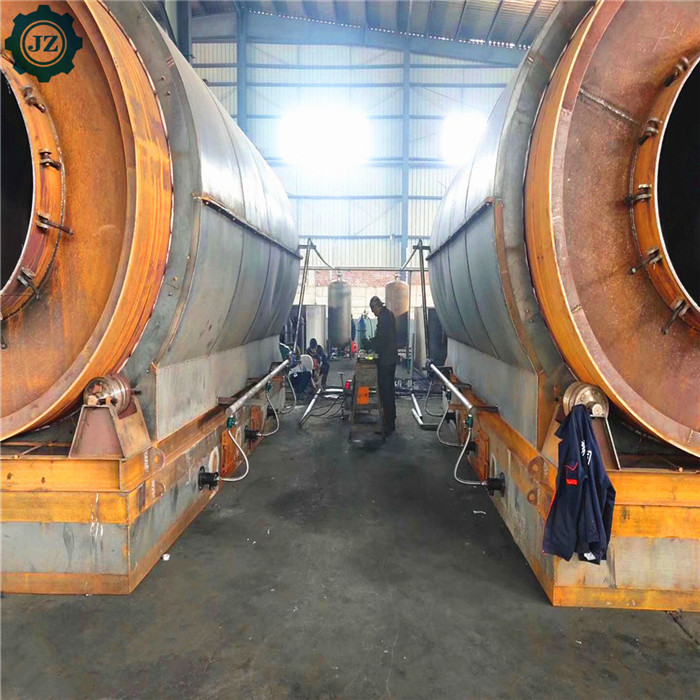 turnkey project Fully Automatic Continuous Waste Plastic Tyre Pyrolysis To Oil Machine