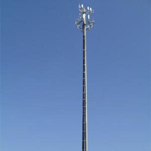 30m Height Telecommunication Towers Flange Connection For Broadcasting With