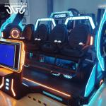 Four-seat Rotating 9D Virtual Reality Theater With multiplayer gaming suitable