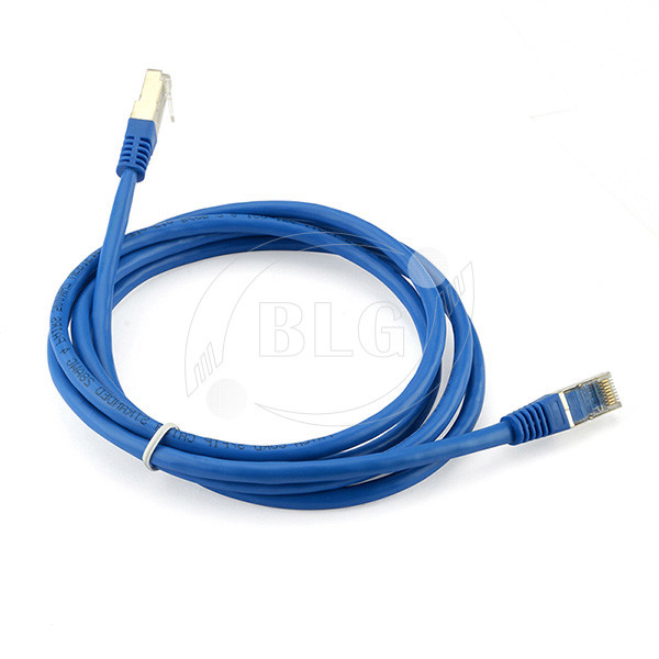 Four Pairs Cat6a STP Patch Cable with PVC Jacket 24AWG Stranded 10Gbps