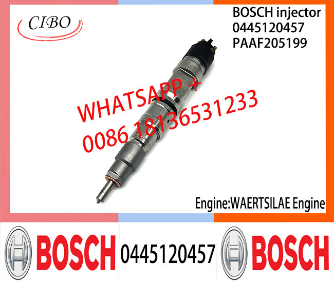BOSCH 0445120457 Neutral Diesel Fuel Injector Assembly 0445120457 PAAF205199 For WAERTSILAE Engine