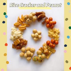High Temperature Baking Rice Cracker Snacks Mixed Peanut Custom Service