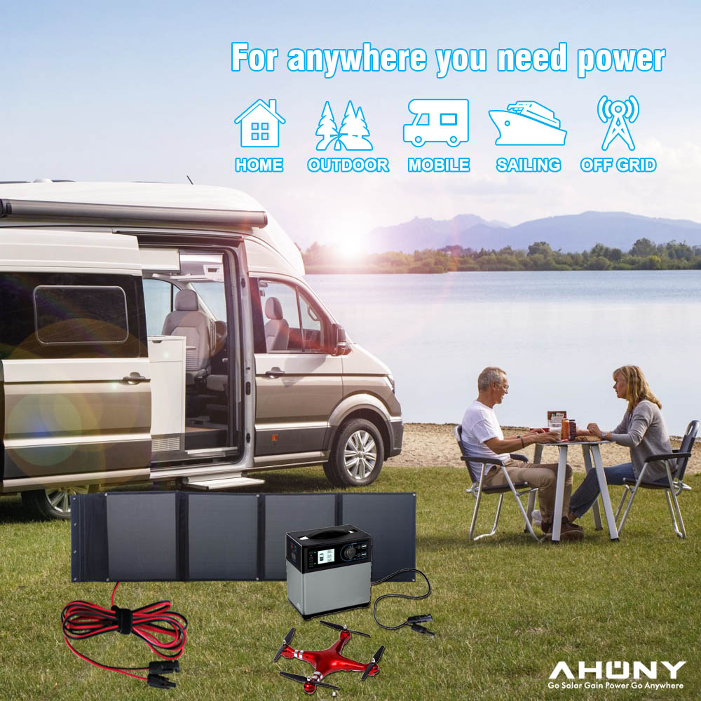 Outdoor 50 Watt Foldable Solar Panel Portable Solar Kits For Camping ISO9001