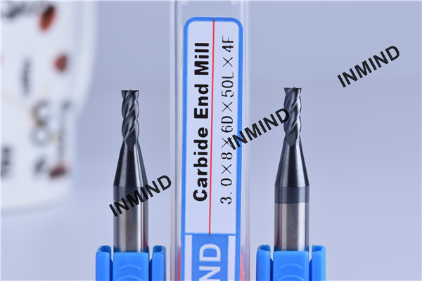 3*8*6D*50L*4F , 6mm shank , AlTiN Coating Square End Mill , 4 Flute , carbide tools , Strong Shank