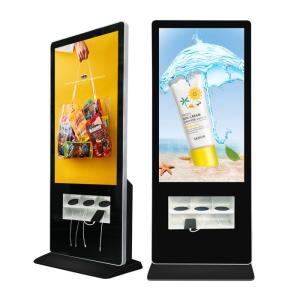 LG 55 Inch Standing LCD Advertising Display With Wire And Wireless Charging