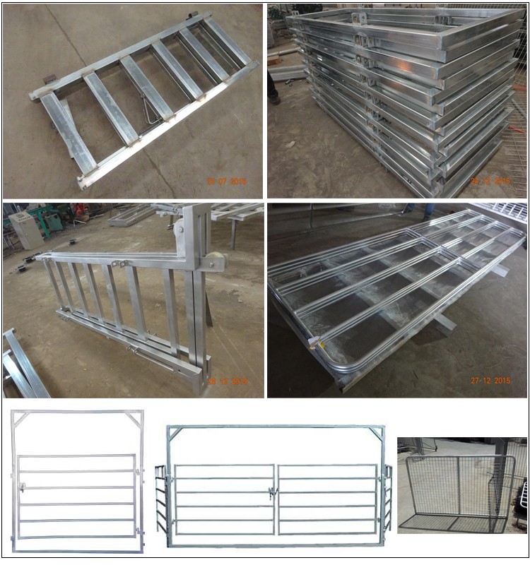 Heavy Duty Galvanized Livestock Cattle Yard Panels Portable Horse Panels