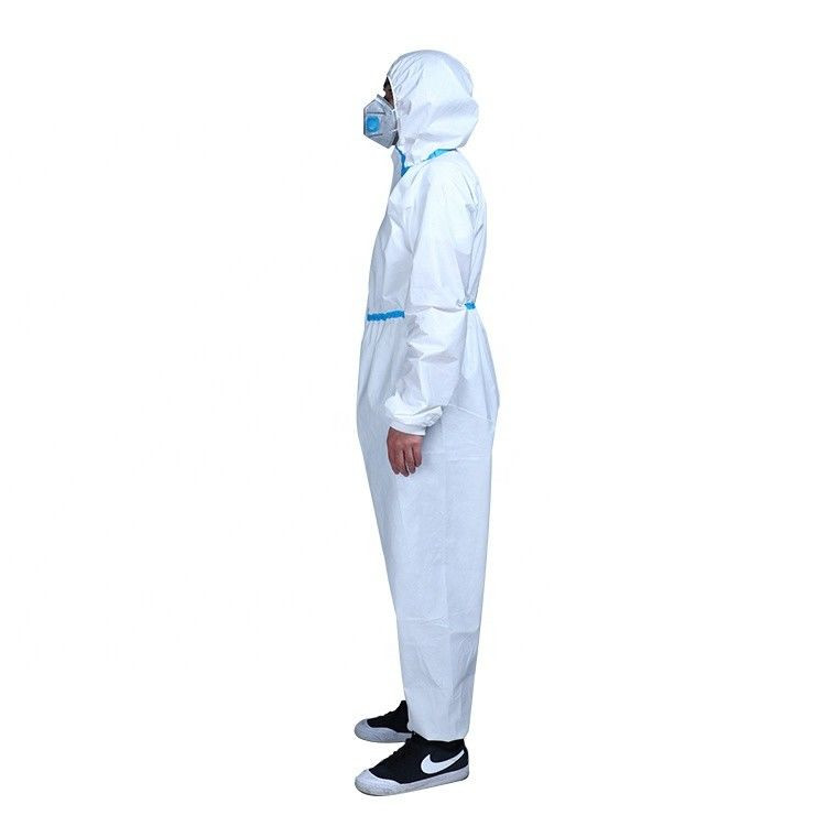 High Tightness Disposable Coverall Suit Soft Eco Friendly For Dust Free Clean Room