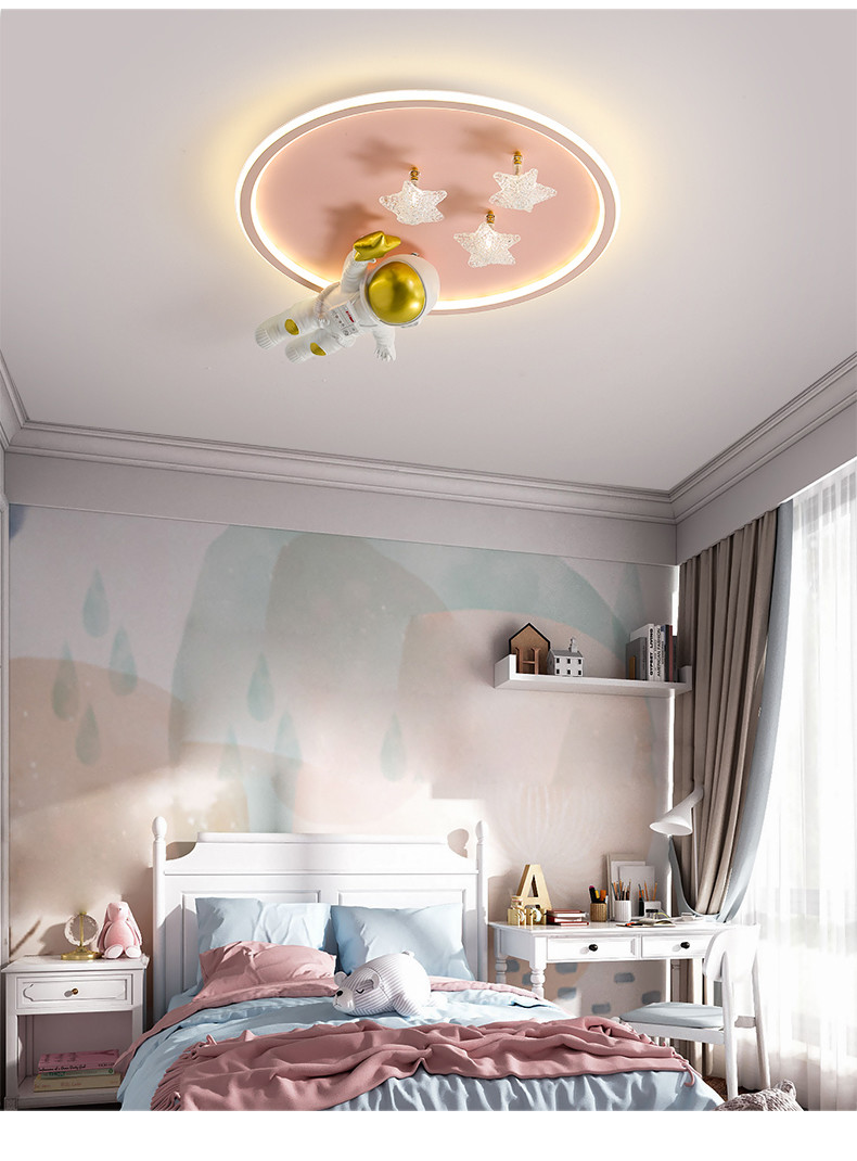 Children's Room Ceiling Lights Boy Bedroom Astronaut Creative Minimalist Cartoon Ceiling Lights(WH-MA-294)
