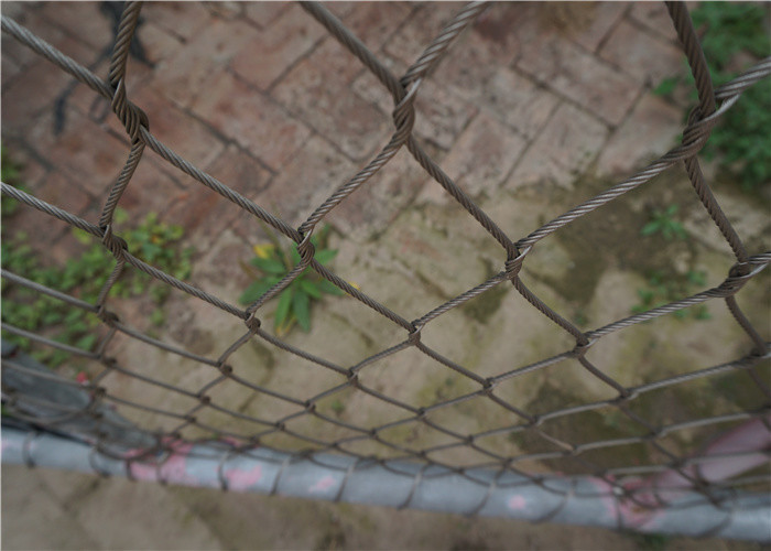 SUS304 Architectural Stainless Steel Wire Mesh 100mm Ss Rope Mesh