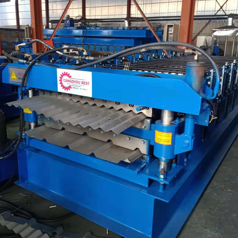 12m/Min 8.5kw Double Layer Plc Corrugated Roll Former