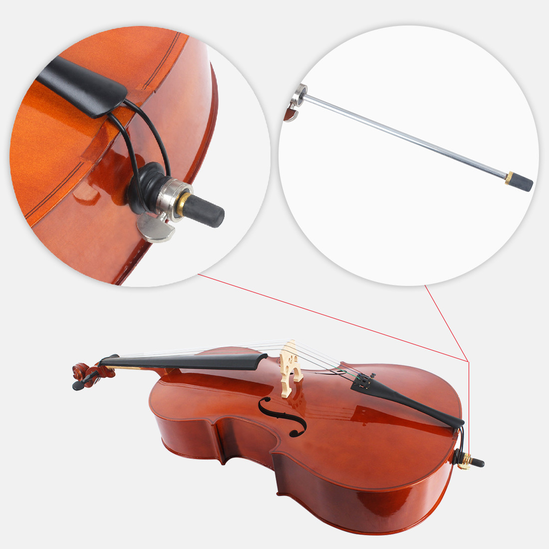 Cello Cla-7/Middle Grade Cello/Full Size Cello (CLA-7) Cello strings are mainly made of nylon and high carbon steel stri