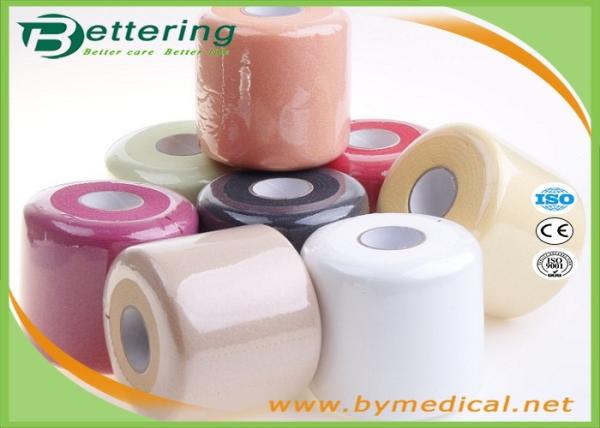 Multicolor Soft Medical Supplies Bandages , Athletic Foam Tape Self Adhering