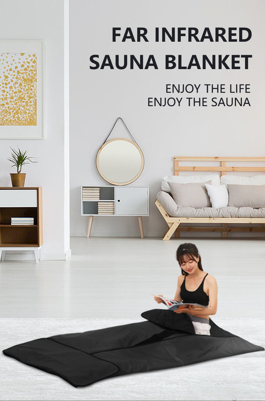 660NM Far Infrared Velcro Sauna Heating Blanket with Hand Controller for Whole Body