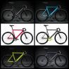 Buy cheap Electroplating Frame Fixed Gear Bicycle Single Speed 52cm Retro Steel Silver from wholesalers
