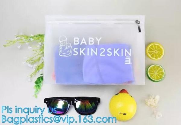 Zip lockkk slider bags for pencils pens, PVC Cosmetic Packaging Bags with Slide