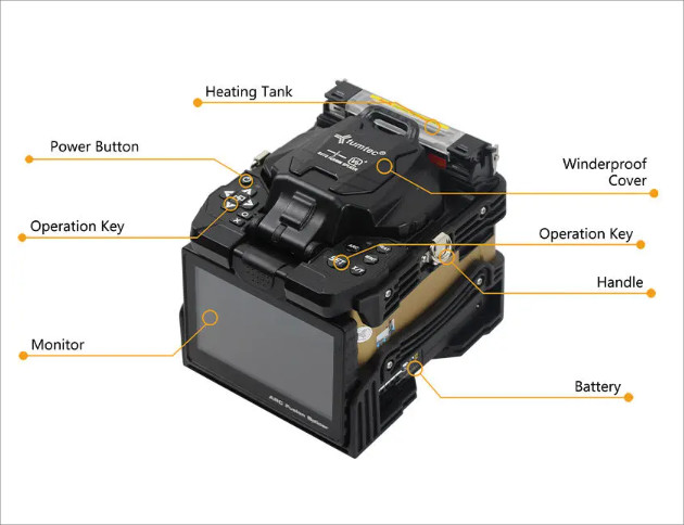 Cladding Alignment Fusion Splicer Automatic Intelligent FTTx Active 60mm