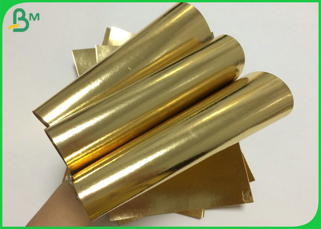 Painting 1 side Golden Color Water Resistant Washable Fabric 0.55mm For Wallets 