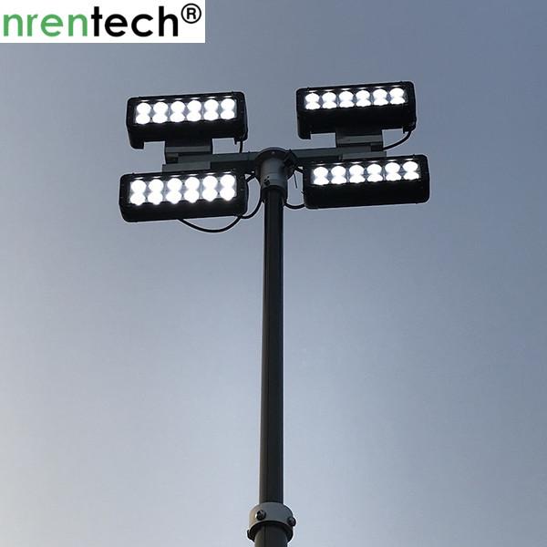 3.5m pneumatic telescopic mast for mobile light tower, fire truck lighting ,