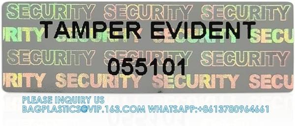 Transfer Tamper Evident Security Warranty Void Stickers/Labels/Seals (Red, 1 X 3