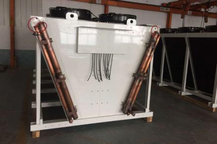 Process Hydrophilic Aluminum V Type Fin Dry Air Cooler Sustem