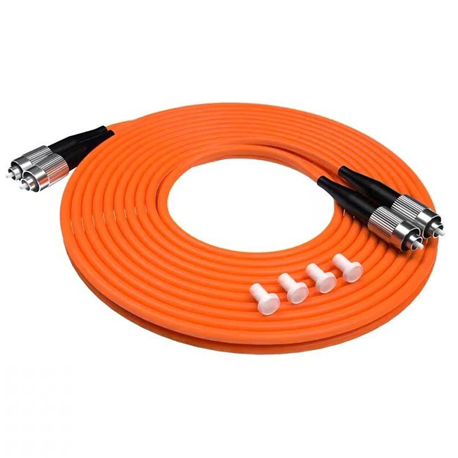 Duplex Fiber Optic Patch Cord 2.0mm LSZH FC UPC - FC UPC Multimode OM1