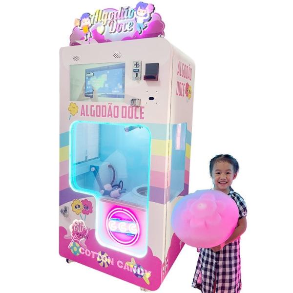 Best Selling Professional Fully Automatic Cotton Candy Machine Factory Vending