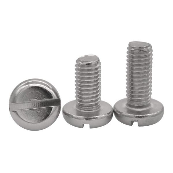 304 Stainless Steel Head Screws Slotted Pan Head Machine Screw M1.6 3-60mm