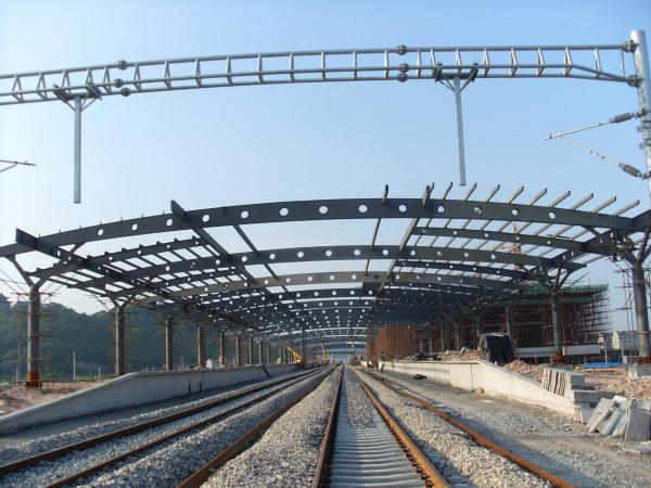 Welded Or Hot Rolled, Railway Station, Q235 & Q345 Structural Metal Truss