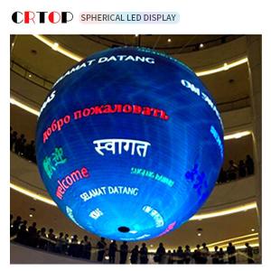 P3mm 800cd Creative LED Display Screen Diameter 1m Spherical Shape