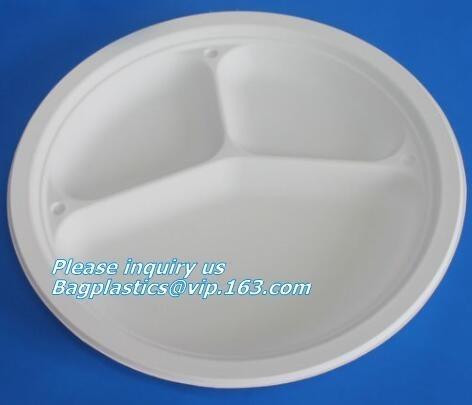 round eco friendly corn starch plates restaurant disposable plates,Safe product