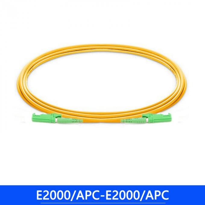 FTTH Singlemode Duplex APC- LC APC E2000 Patch Cord 3.0mm Optical