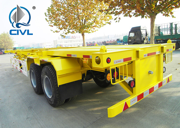 40 Feet Container Carrying flatbed Semi Trailer Trucks With JOST Landing Leg