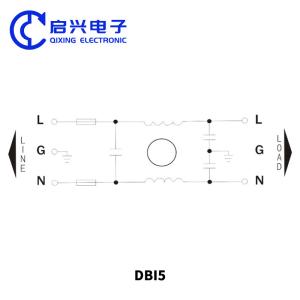 DBI5 IEC Socket Power Filter With Fuse And Switch 1A-10A EMI Line Filter
