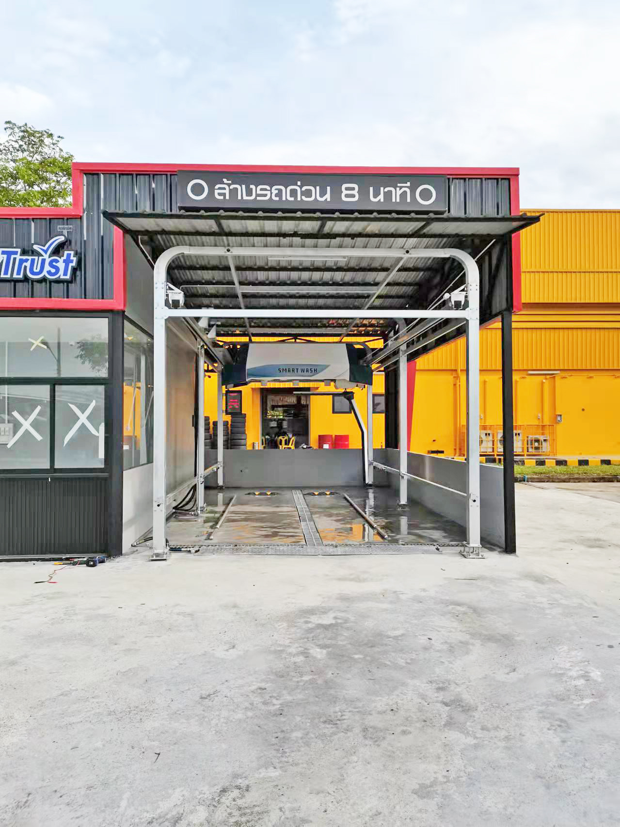 360 Touchless Car Wash Equipment with 42kw Output Power and Wiping-free Spraying System