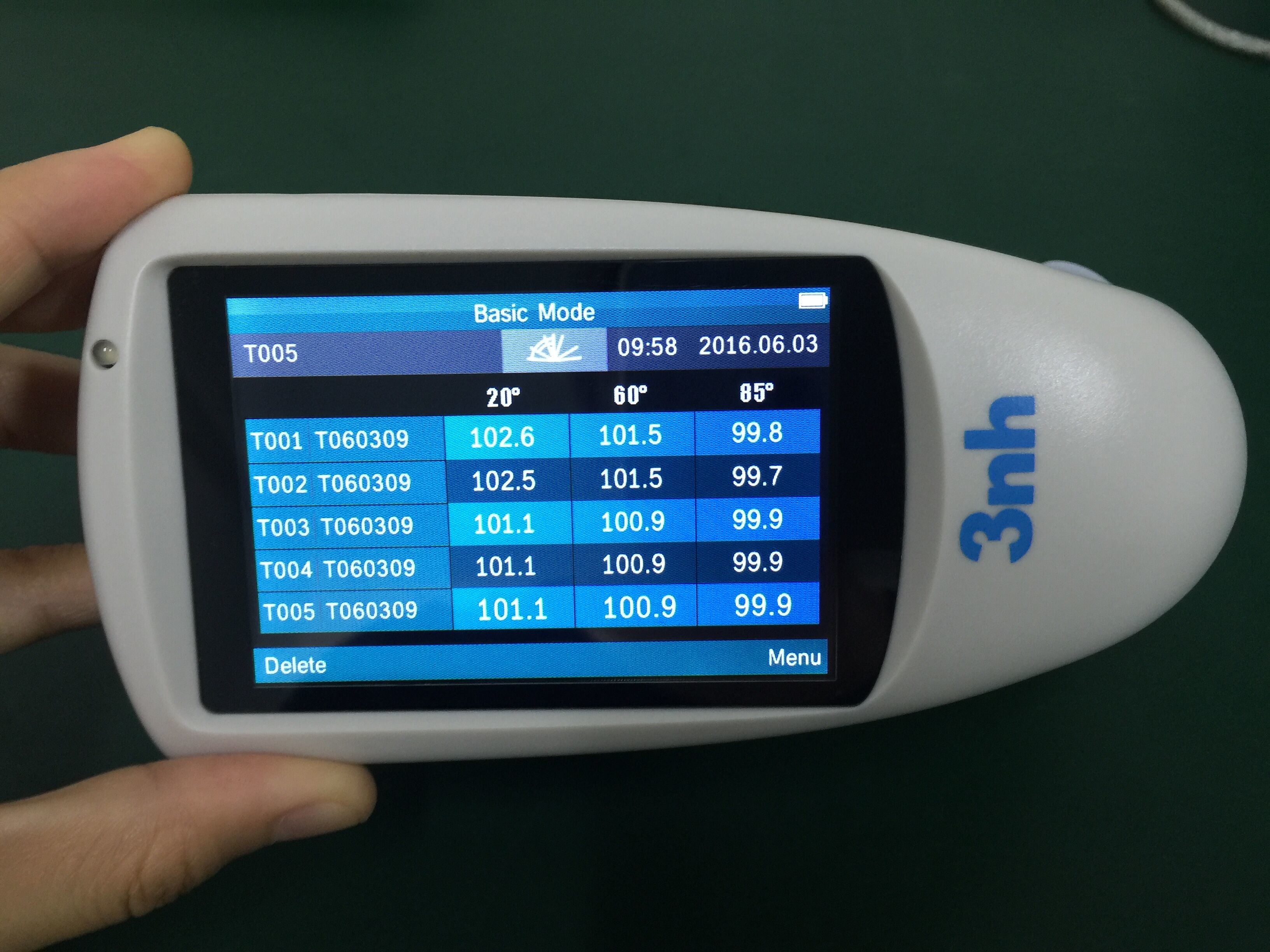 HG268 Triangle Gloss Meter 1000GU 0.1GU With 3.5" TFT Display