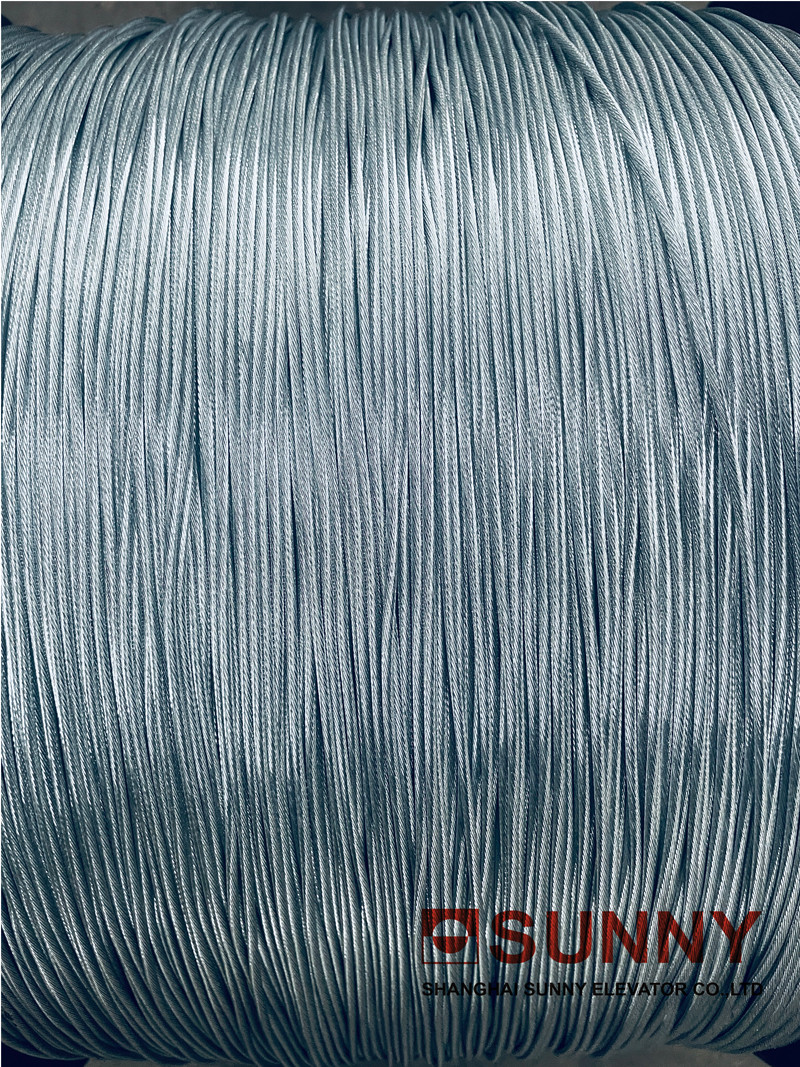 Elevator Steel 6x19 Large Diameter Wire Ropes for Traction Machine Parts