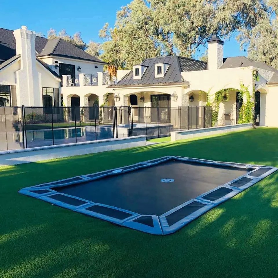 Backyard Landscaping Artificial Grass Synthetic Turf For Events 55mm PE 130 / M