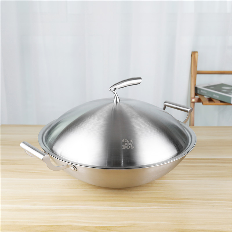 Compound Stovetop Frying Pan 42cm With Stainless Steel Cover