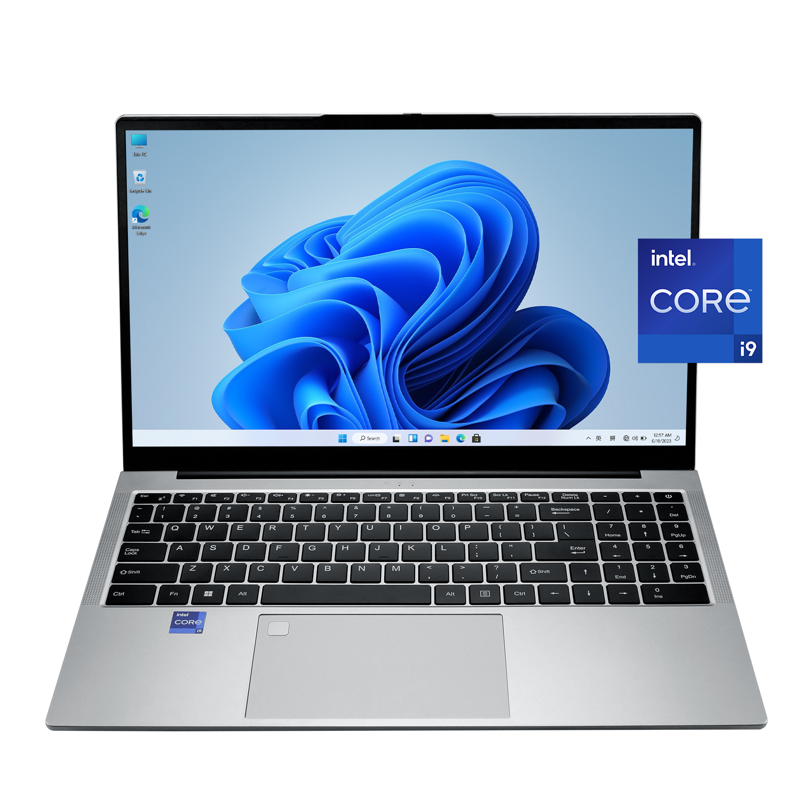 15.6" Intel I9-11900H Laptop With 16GB RAM 1TB SSD Portable Core I9 Business Personal Silver Battery 5500mah Portable