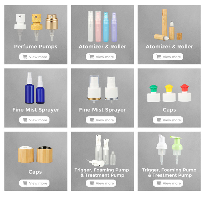 Glossy Gold Aluminum Plastic PET Perfume Crimp Spray Pump 20mm