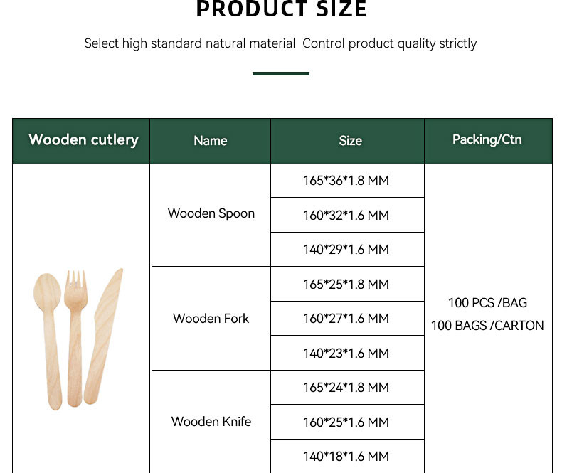 160mm Small Round Biodegradable Wooden Spoons Environmental Protection