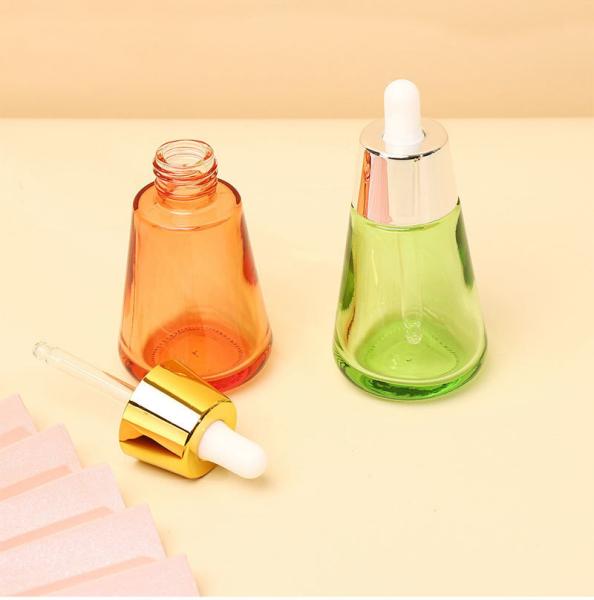 Industrial Cosmetic Elegant 30ml 50ml 1oz 2oz Green Empty Oil Serum Dropper
