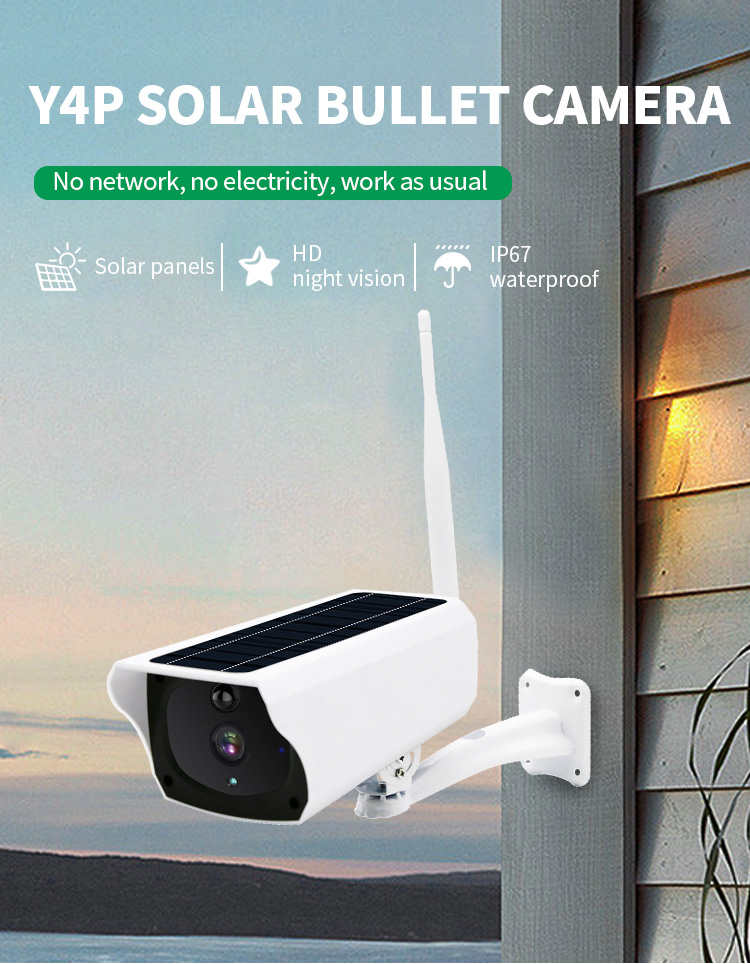Smart Wireless Night Vision Hd Waterproof Wifi Solar Cctv Camera