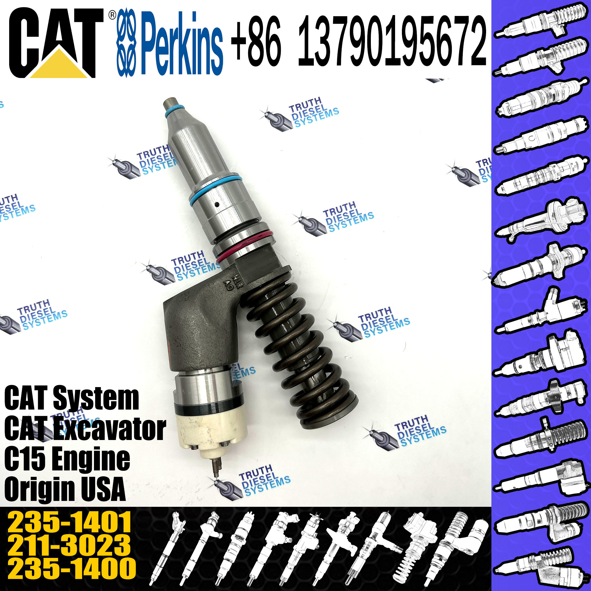 C11 C13 Diesel Engine Spare Parts 235-1401 In Fuel Injection System
