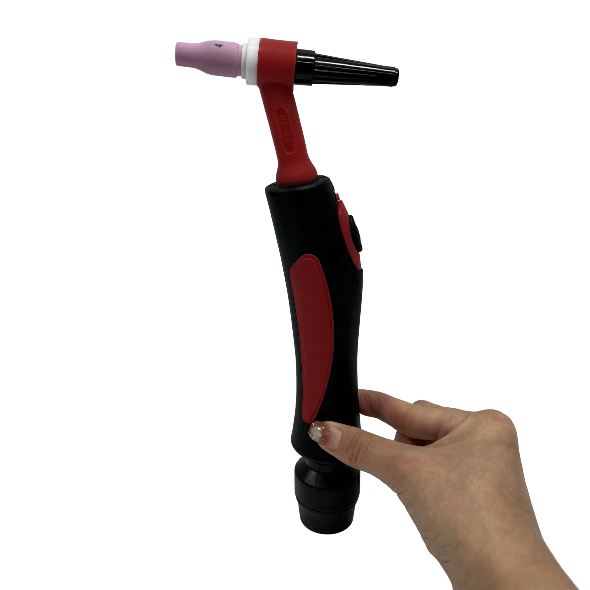Flexible Head Body Welding Torch Suitable for Cutting Industry Red Color Air Cooling