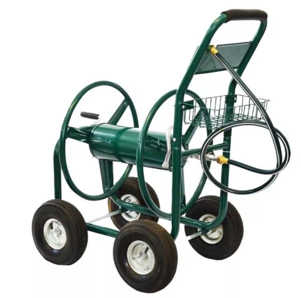 Steel Material Garden Hose Reel Cart The Ultimate Space-Saving Tool for Easy